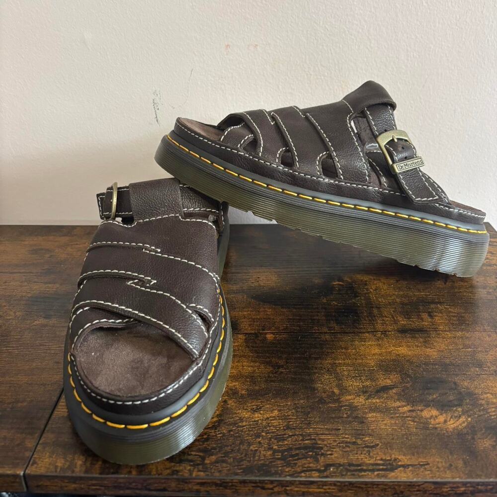 Dr marten dark brown sandals